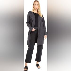 J. Crew Dark Gray Juliette Collarless Sweater-Blazer - Size XS